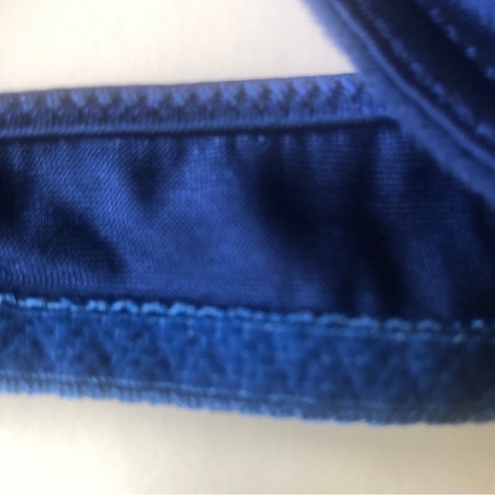 Victoria's Secret Navy Satin Underwire Bra Front Closure Vintage - Picture 10 of 10